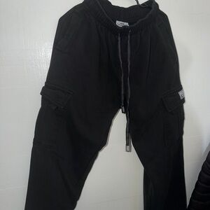 Men's Versatile Black Cargo Pants